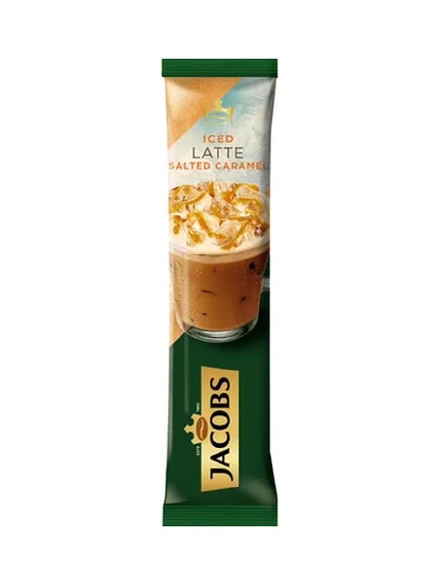 НАПИТОК КОФЕЙНЫЙ JACOBS ICE LATTE С СОЛЕНОЙ КАРАМЕЛЬЮ 21ГР