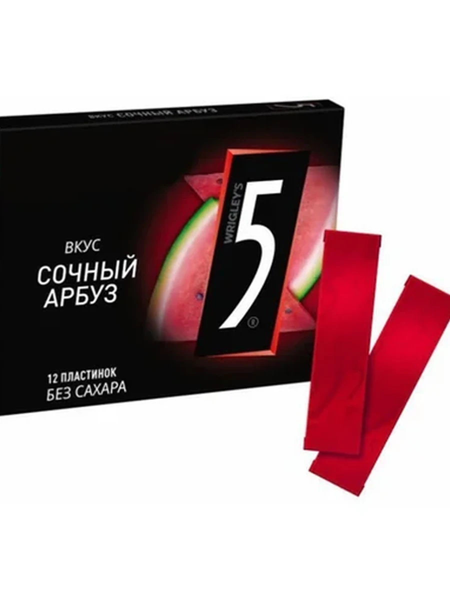РЕЗИНКА ЖЕВАТЕЛЬНАЯ FIVE СОЧНЫЙ АРБУЗ 15,6ГР