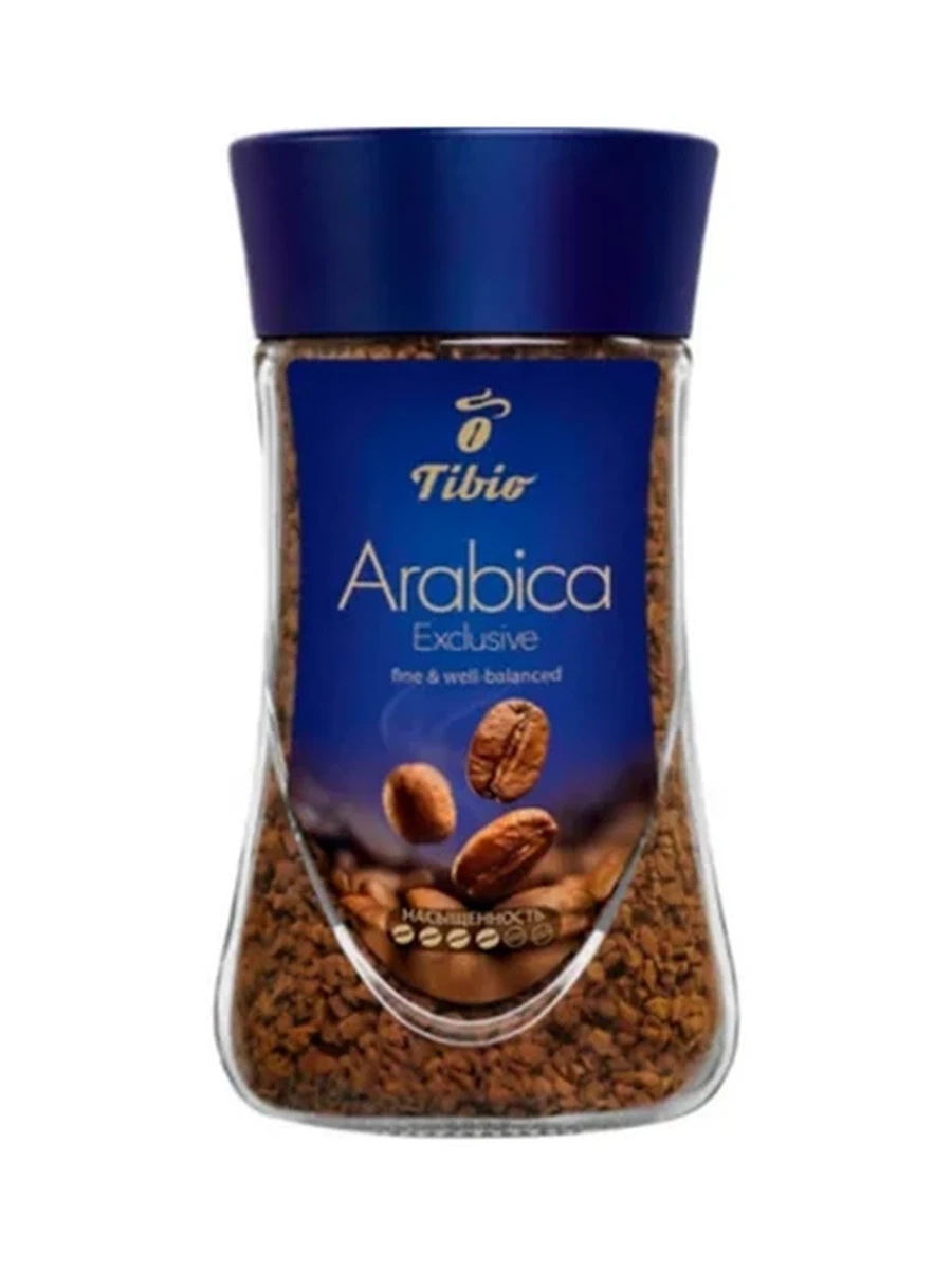 КОФЕ TIBIO ARABICA EXCLUSIVE РАСТВОРИМЫЙ 95ГР СТ/Б