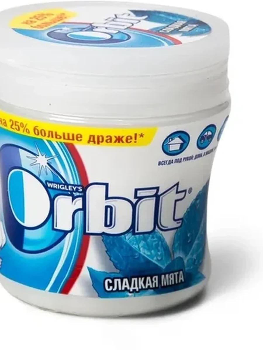 ЖЕВАТЕЛЬНАЯ РЕЗИНКА ORBIT СЛАДКАЯ МЯТА 68ГР