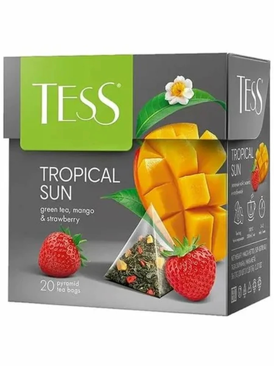 ЧАЙ ЗЕЛЕНЫЙ TESS TROPICAL SUN 20ПАК