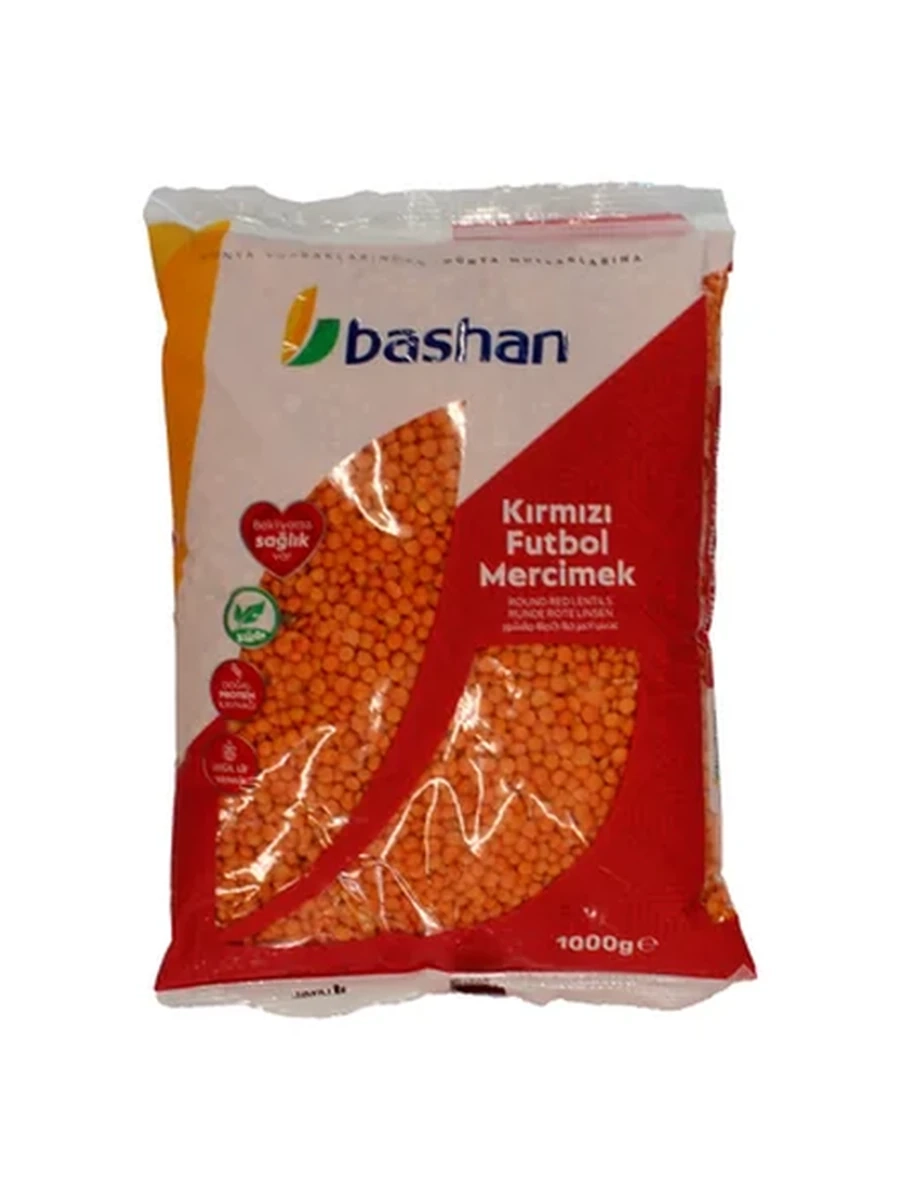 КРУПА ЧЕЧЕВИЦА КРАСНАЯ BASHAN 1КГ