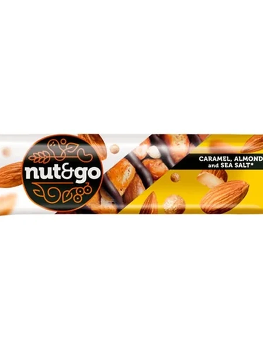 БАТОНЧИК KDV NUT AND GO МИНДАЛЬНЫЙ 34ГР