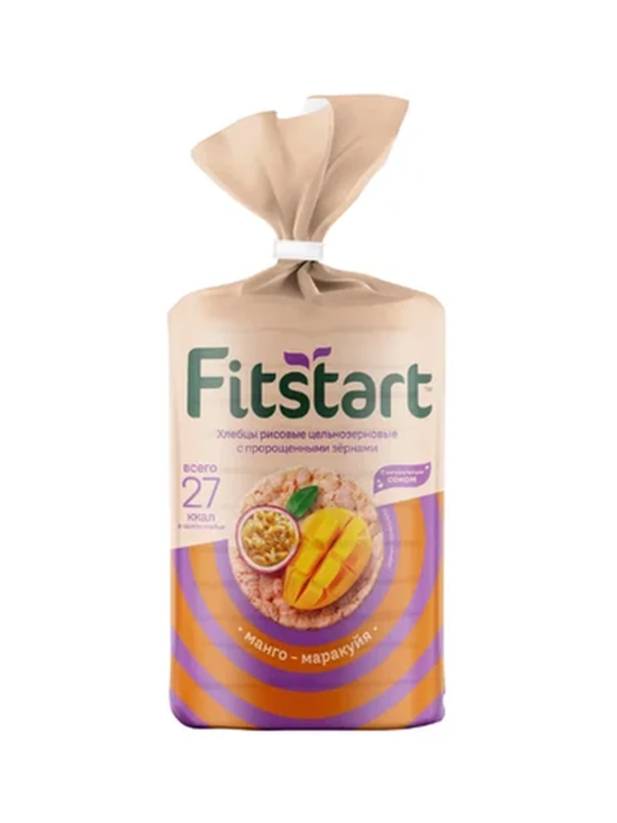 ХЛЕБЦЫ FITSTART РИСОВЫЕ МАНГО-МАРАКУЙЯ 100ГР