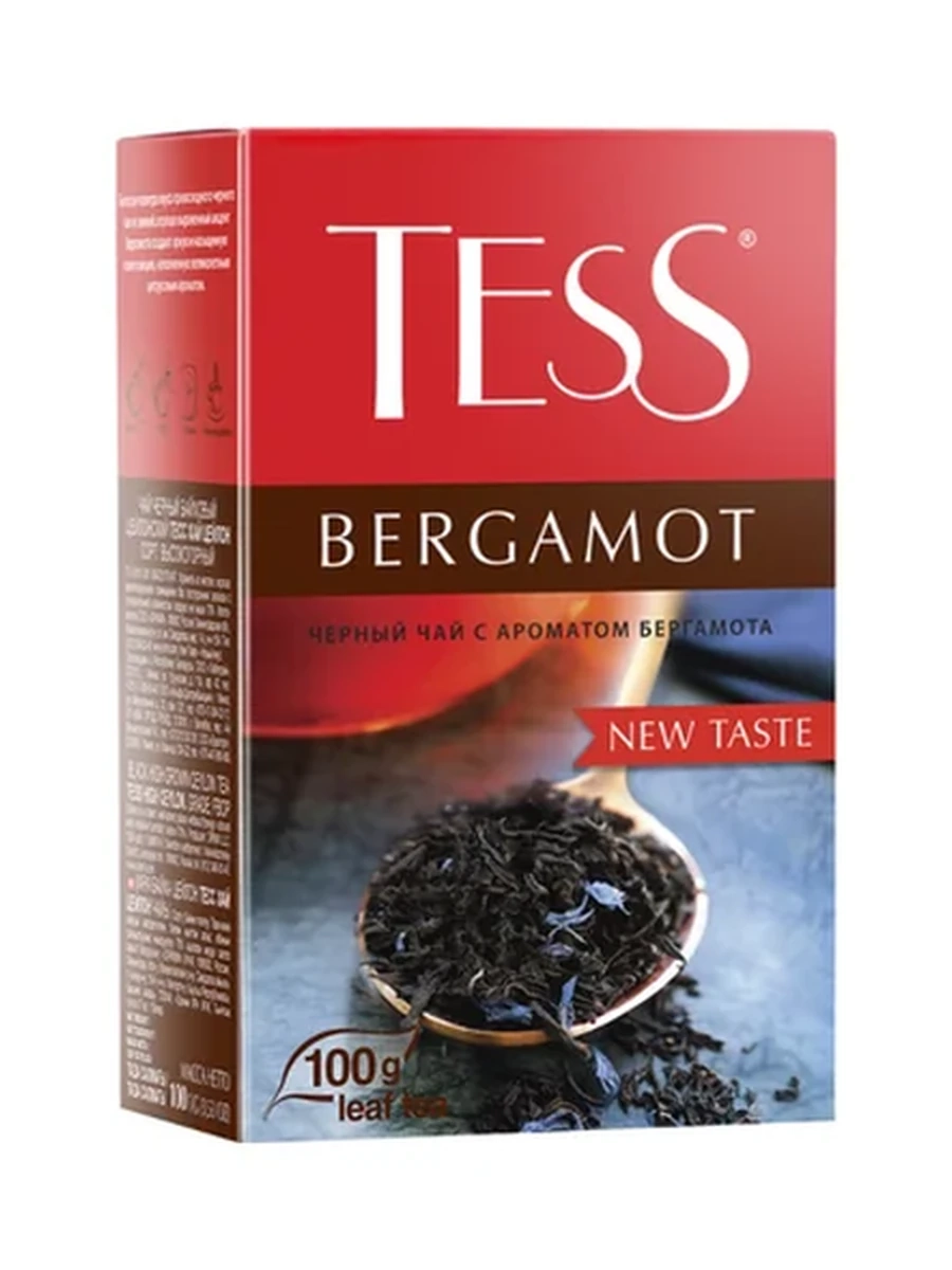 Чай черный Tess бергамот 100гр