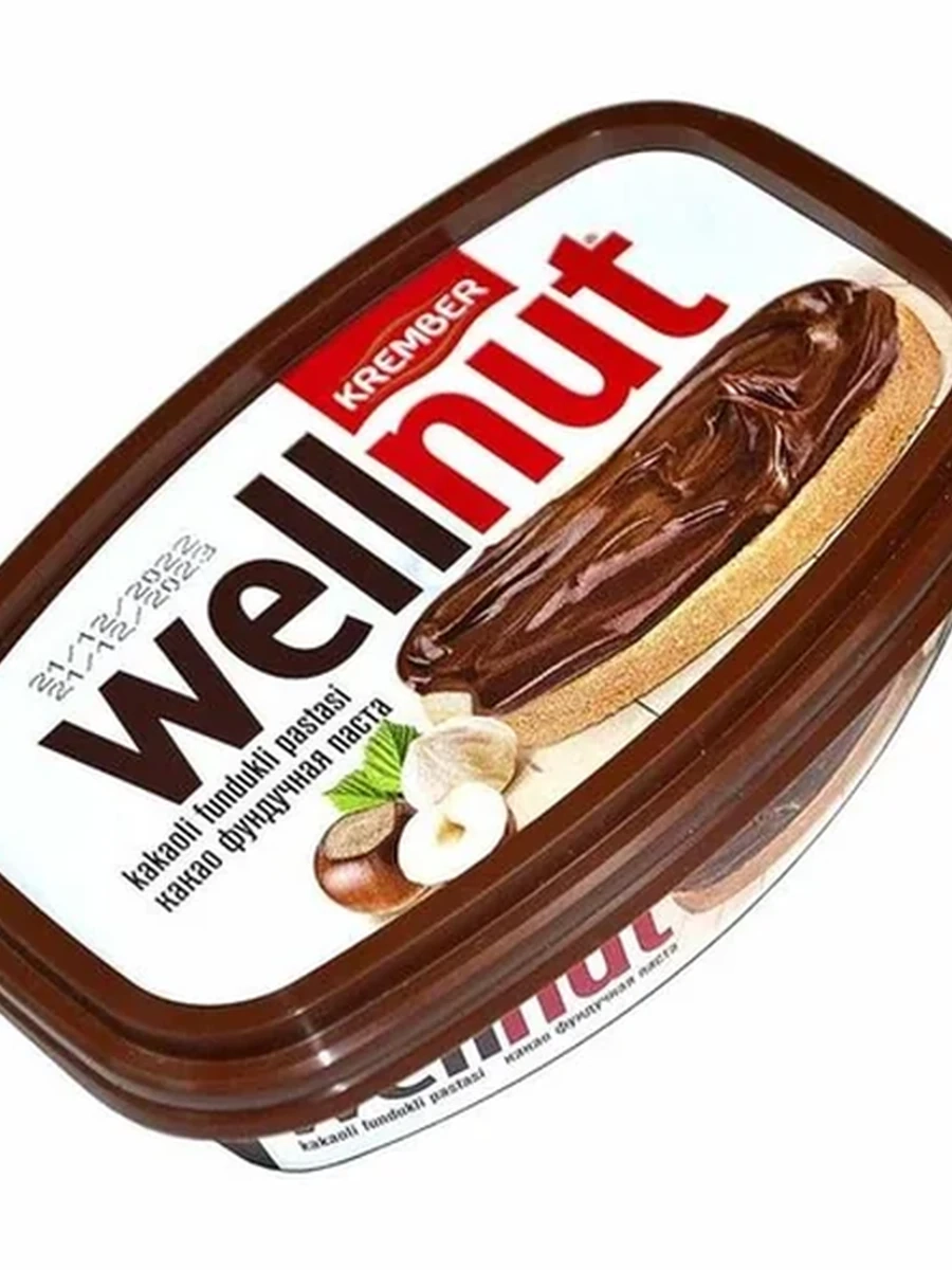 ПАСТА ШОКОЛАДНАЯ КАКАО-ФУНДУЧНАЯ WELLNUT 150ГР