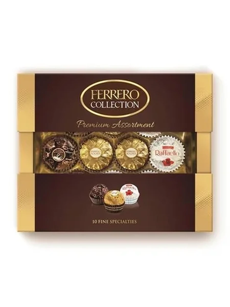 КОНФЕТЫ FERRERO COLLECTION Т10 КОРОБКА 109ГР