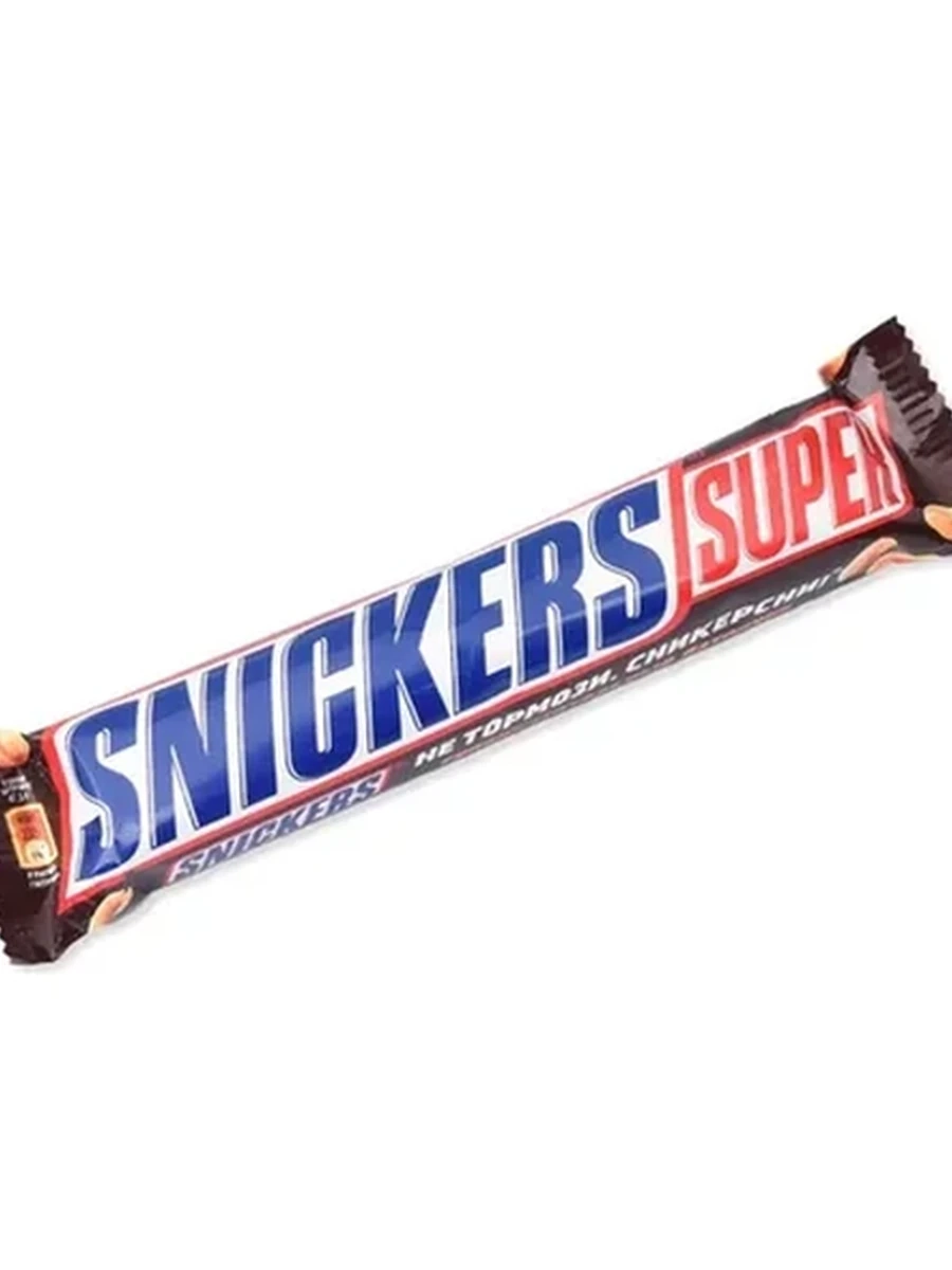 БАТОНЧИК ШОКОЛАДНЫЙ SNICKERS СУПЕР 80ГР