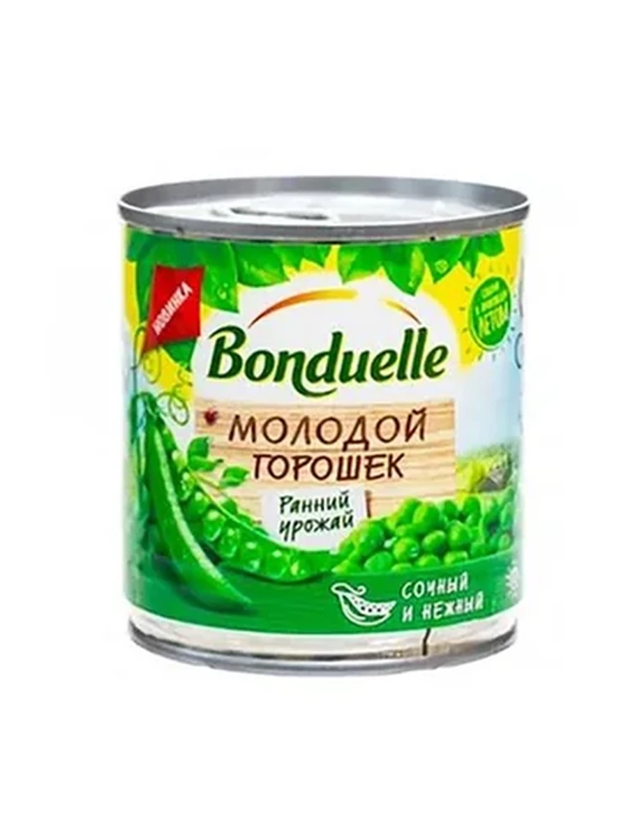 ГОРОШЕК ЗЕЛЕНЫЙ BONDUELLE МОЛОДОЙ КОНСЕРВ 212ГР