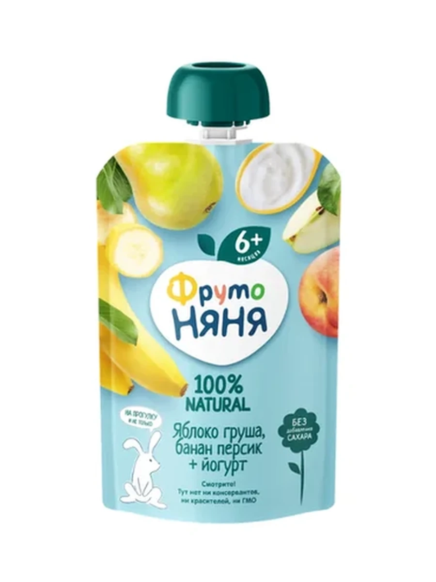 Фруто Няня ябл/банан/груша/пер 90гр