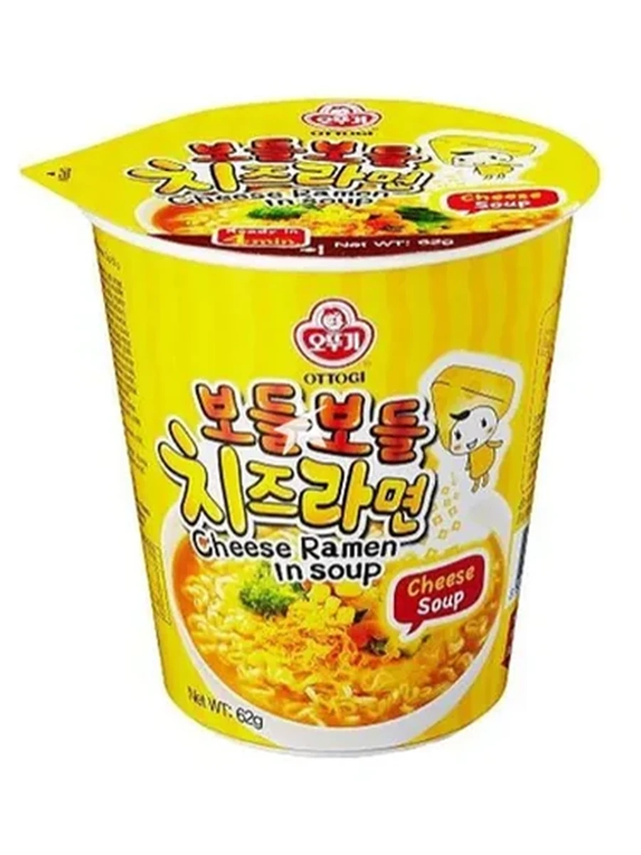 ЛАПША БЫСТР.ПРИГОТ OTTOGI CHEESE РАМЕН СТАКАН 62ГР