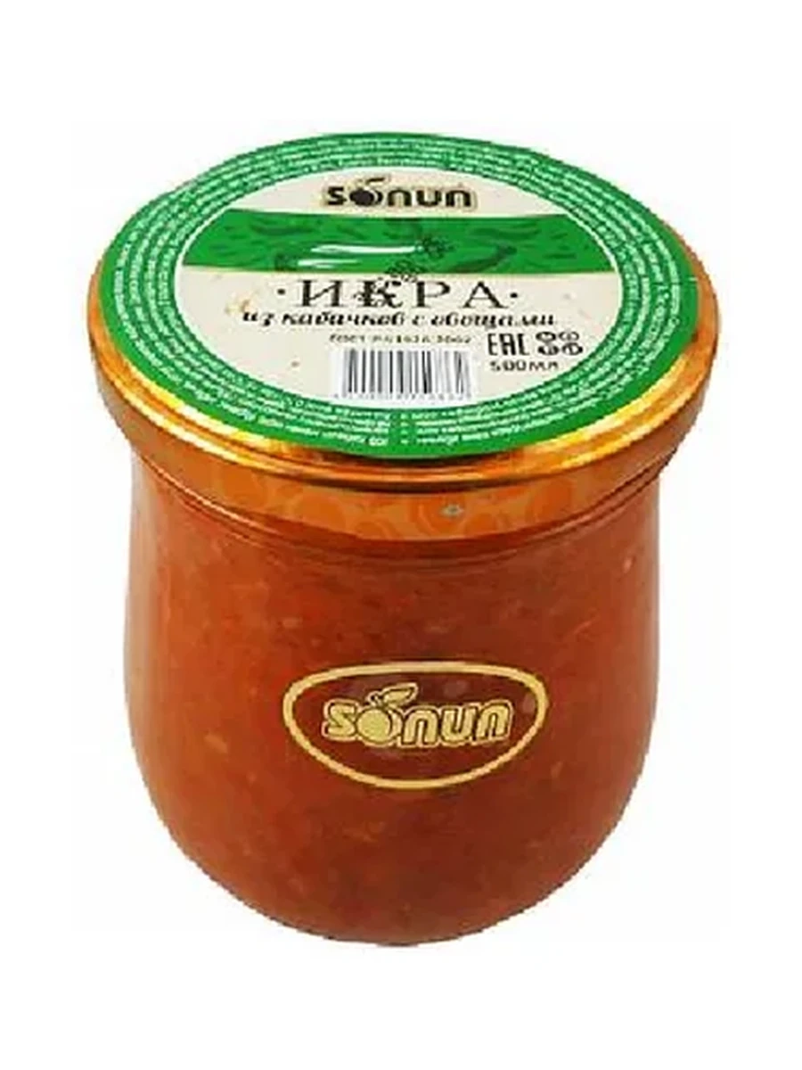 ИКРА SONUN ИЗ КАБАЧКОВ С ОВОЩАМИ 500ГР