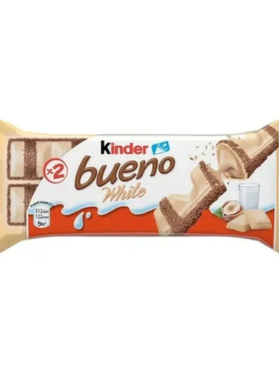 Батончик Kinder Bueno White 39гр