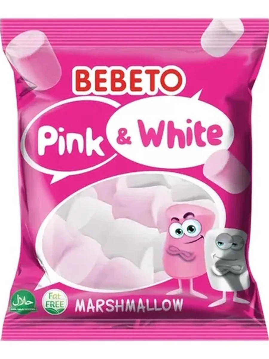 ЗЕФИР MARSHMALLOW PINK AND WHITE 60ГР