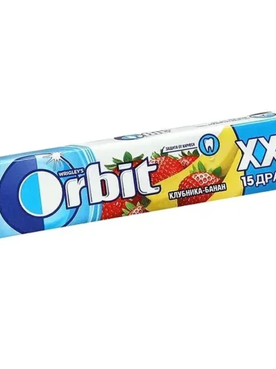 Orbit клубника/банан XXL 14гр