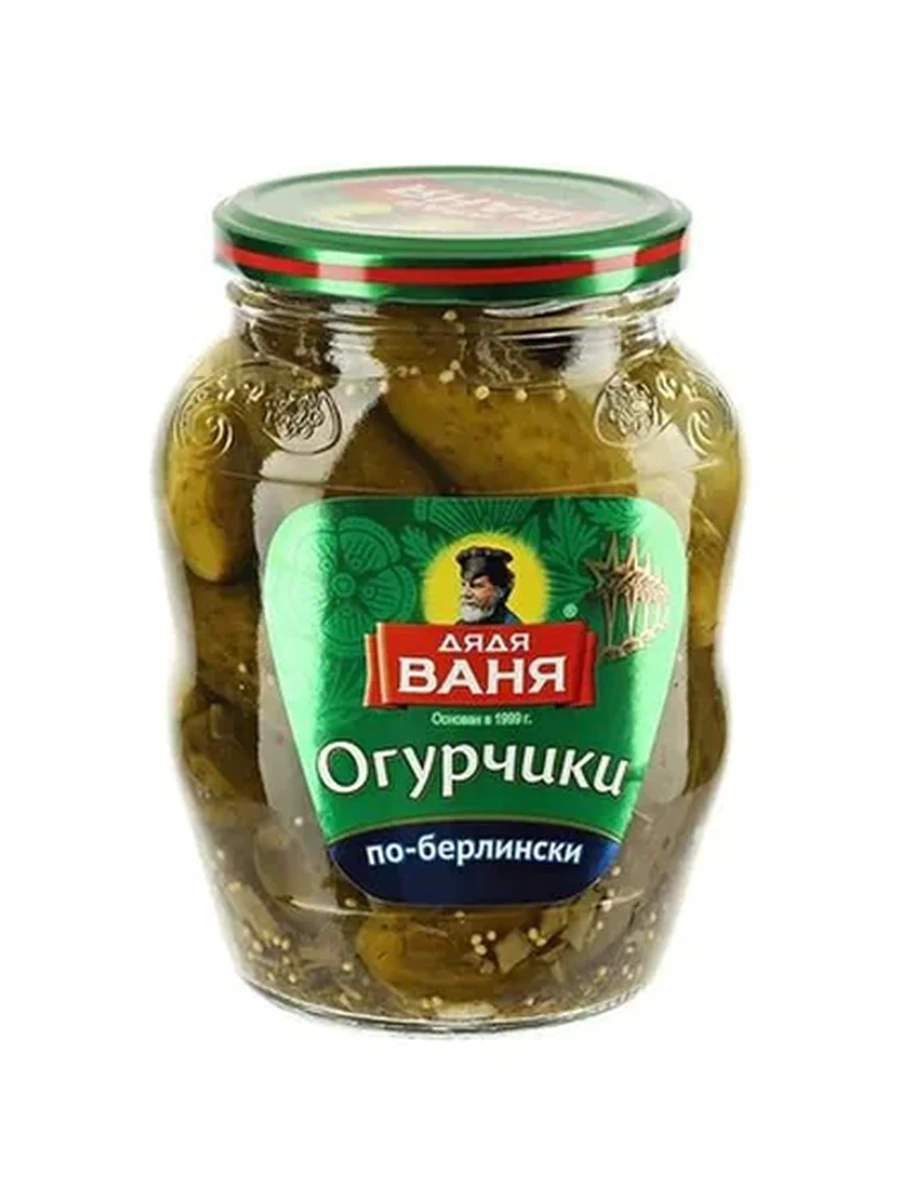 ОГУРЦЫ МАРИНОВАННЫЕ ДЯДЯ ВАНЯ ПО-БЕРЛИНСКИ СТ/Б 720МЛ