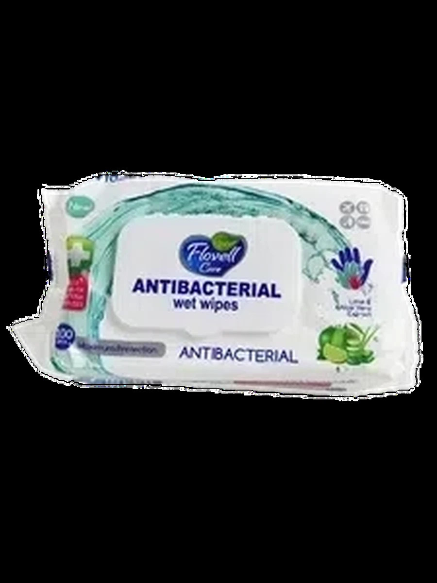 Салфетки Flovell антибак 100шт