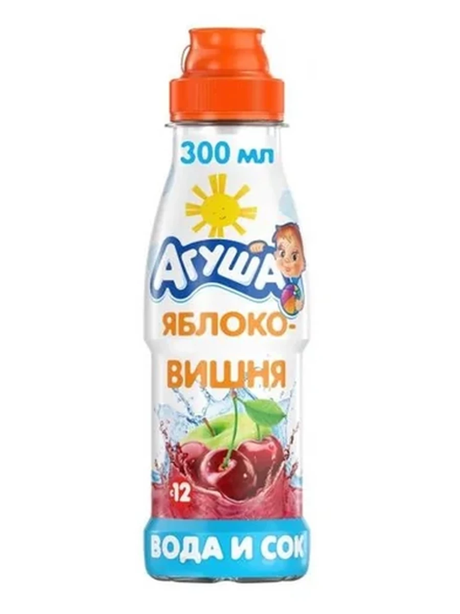 Вода Агуша яблоко-вишня 300мл
