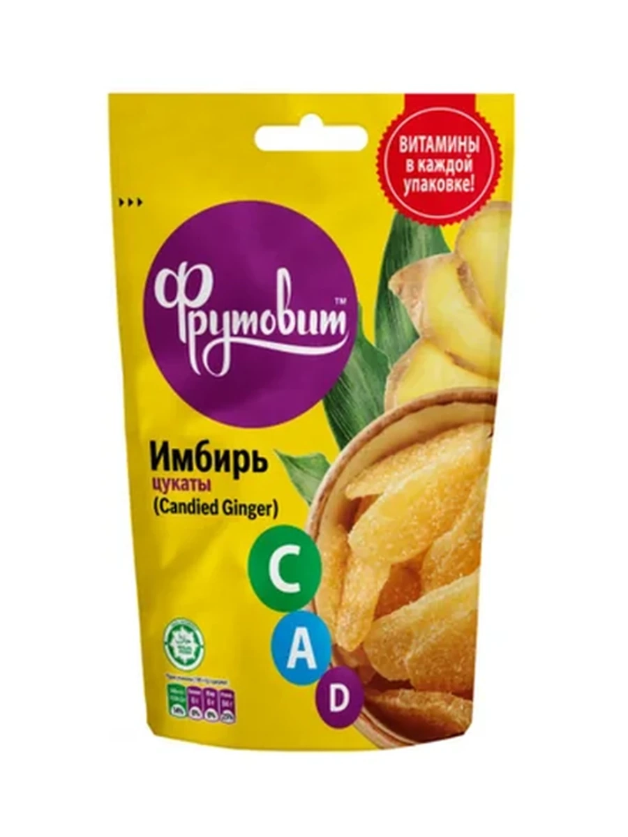 ЦУКАТЫ ФРУТОВИТ ИМБИРЬ 100ГР