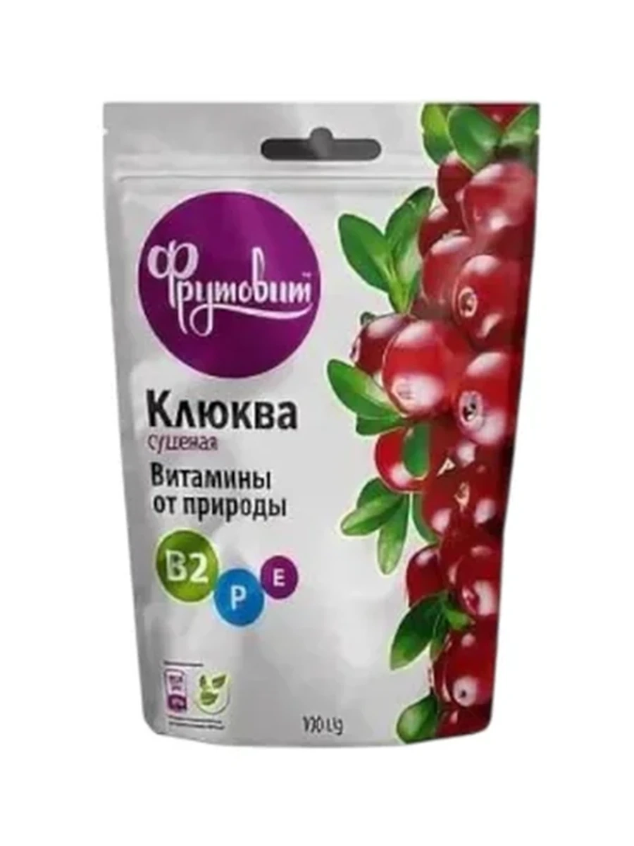 КЛЮКВА СУШЕННАЯ ФРУТОВИТ 100ГР