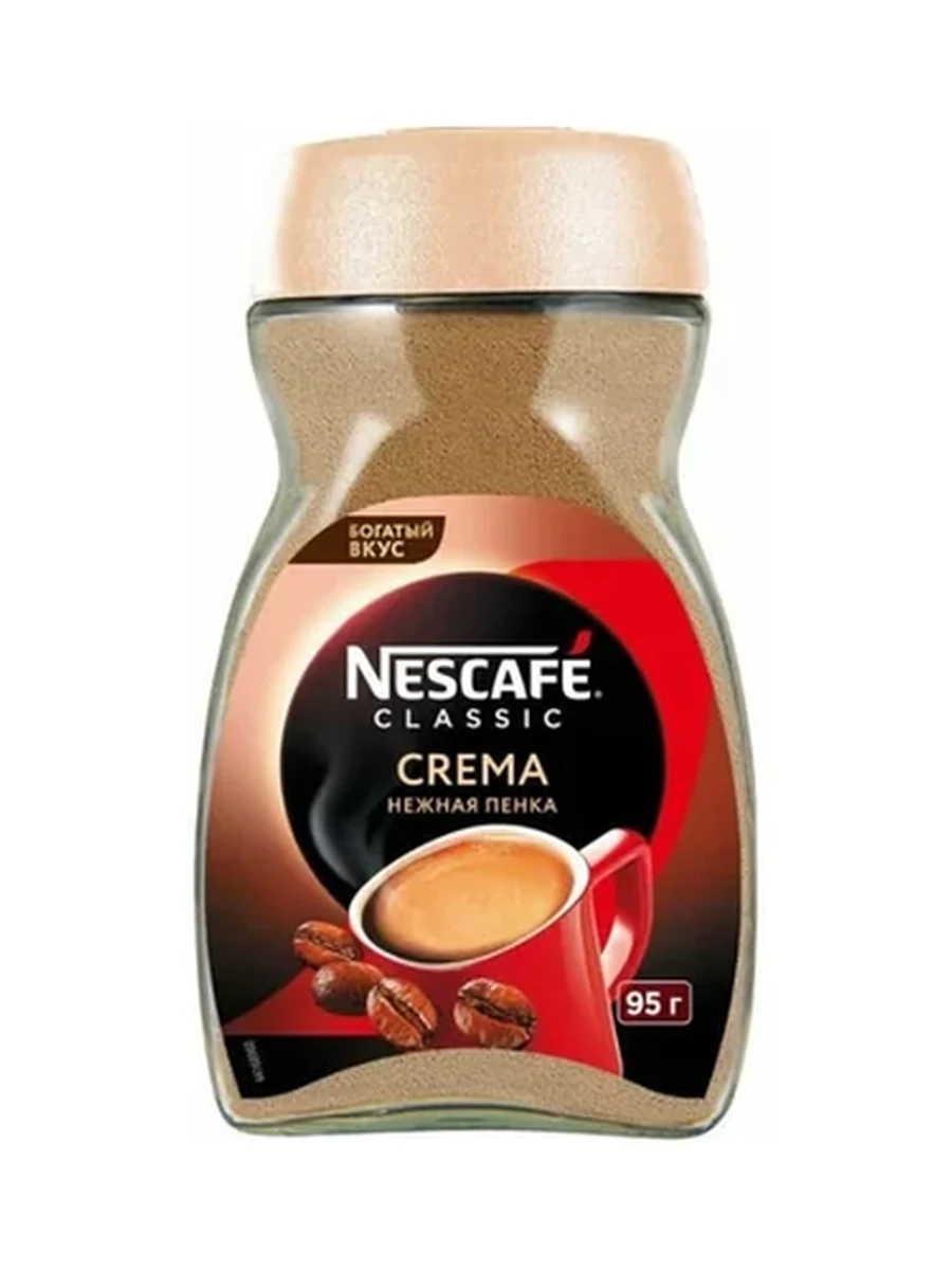 КОФЕ NESCAFE CLASSIC CREMA 95ГР СТ/Б