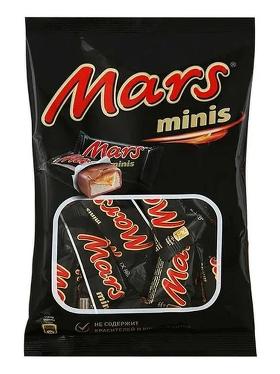 БАТОНЧИК ШОКОЛАДНЫЙ MARS MINIS 182ГР