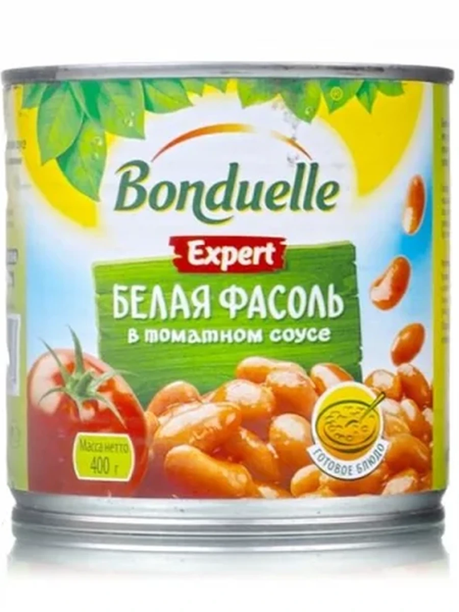 ФАСОЛЬ BONDUELLE БЕЛАЯ В ТОМАТЕ 425МЛ
