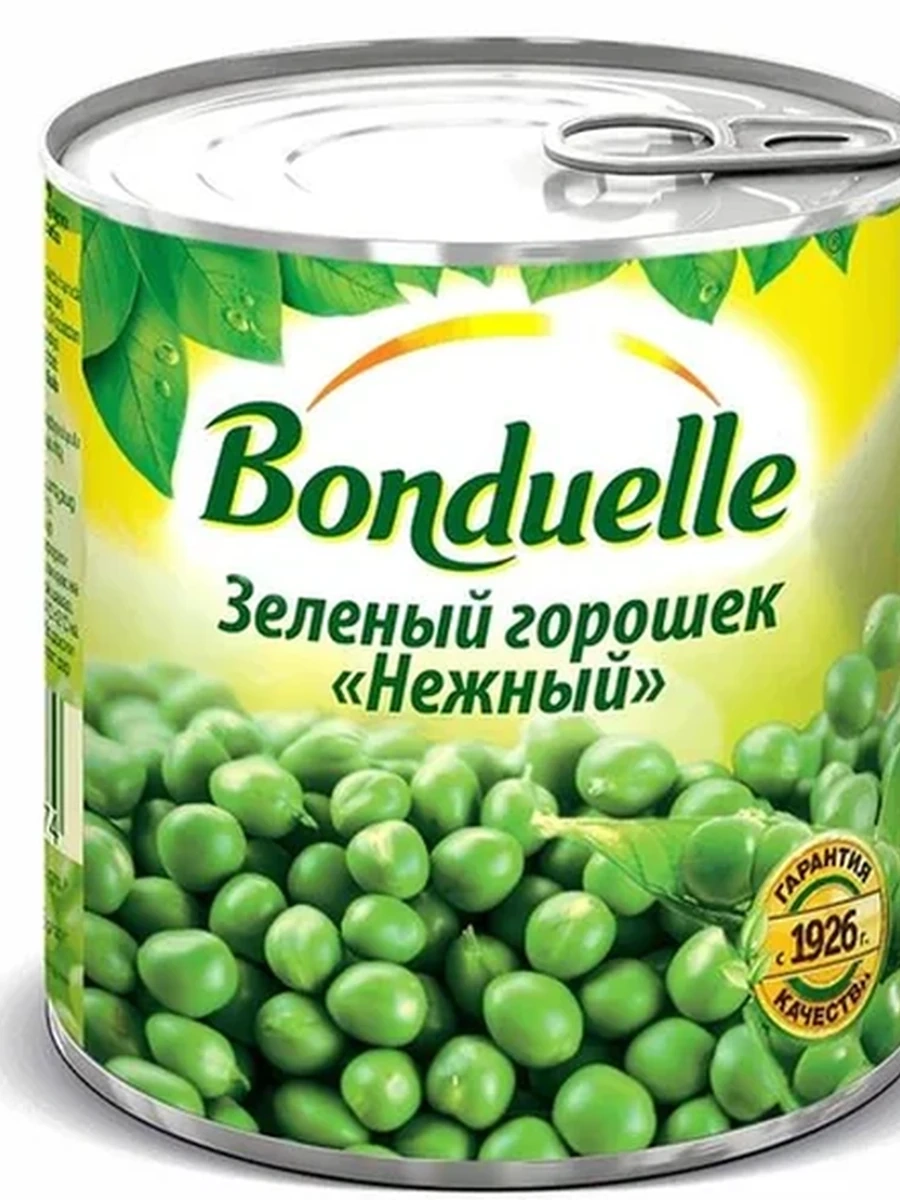 ГОРОШЕК ЗЕЛЕНЫЙ BONDUELLE КОНСЕРВ Ж/Б 425ГР