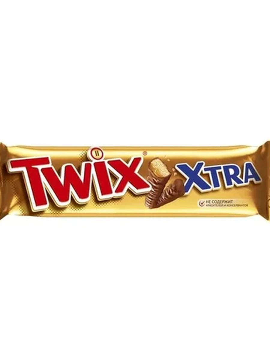 БАТОНЧИК ШОКОЛАДНЫЙ TWIX XTRA 82ГР