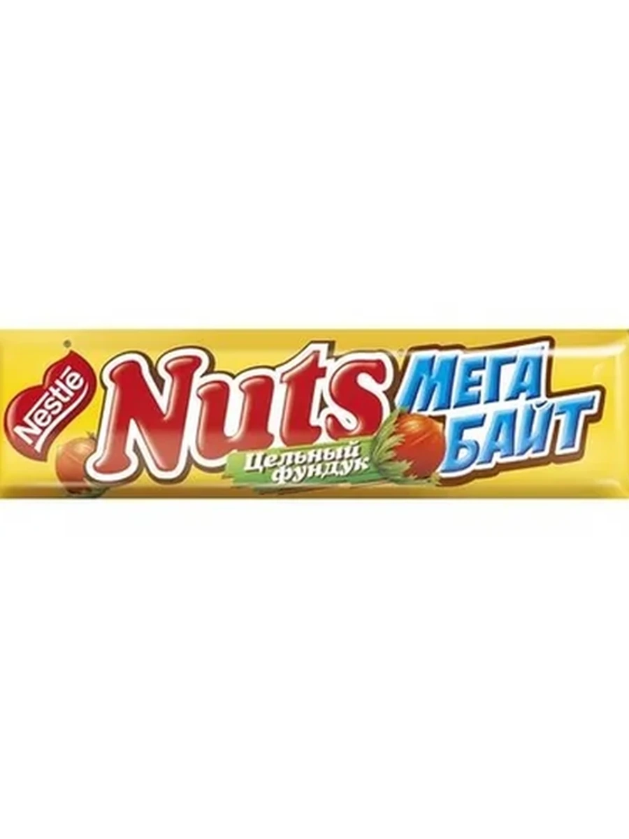 Батончик Nestle Nuts Мега Байт 66гр