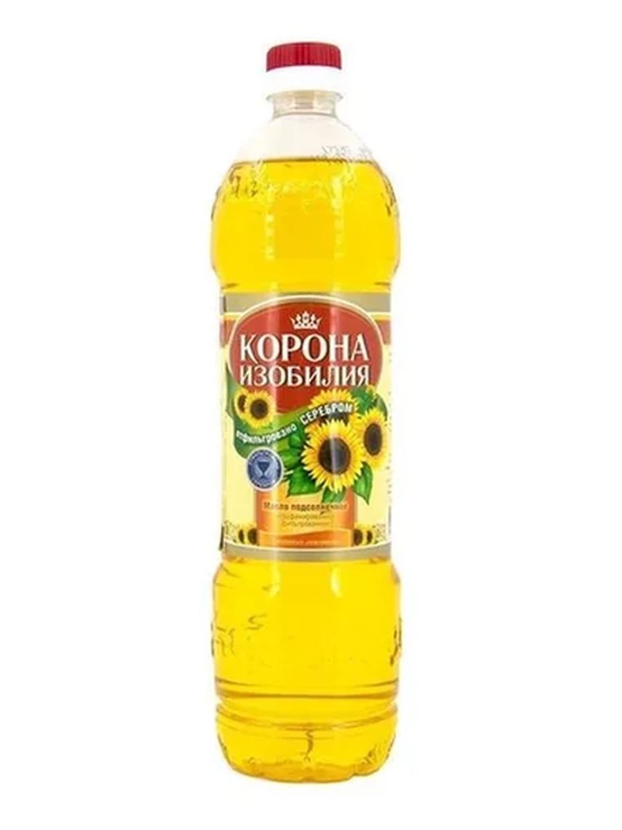 МАСЛО ПОДСОЛНЕЧНОЕ КОРОНА ИЗОБИЛИЯ 1Л