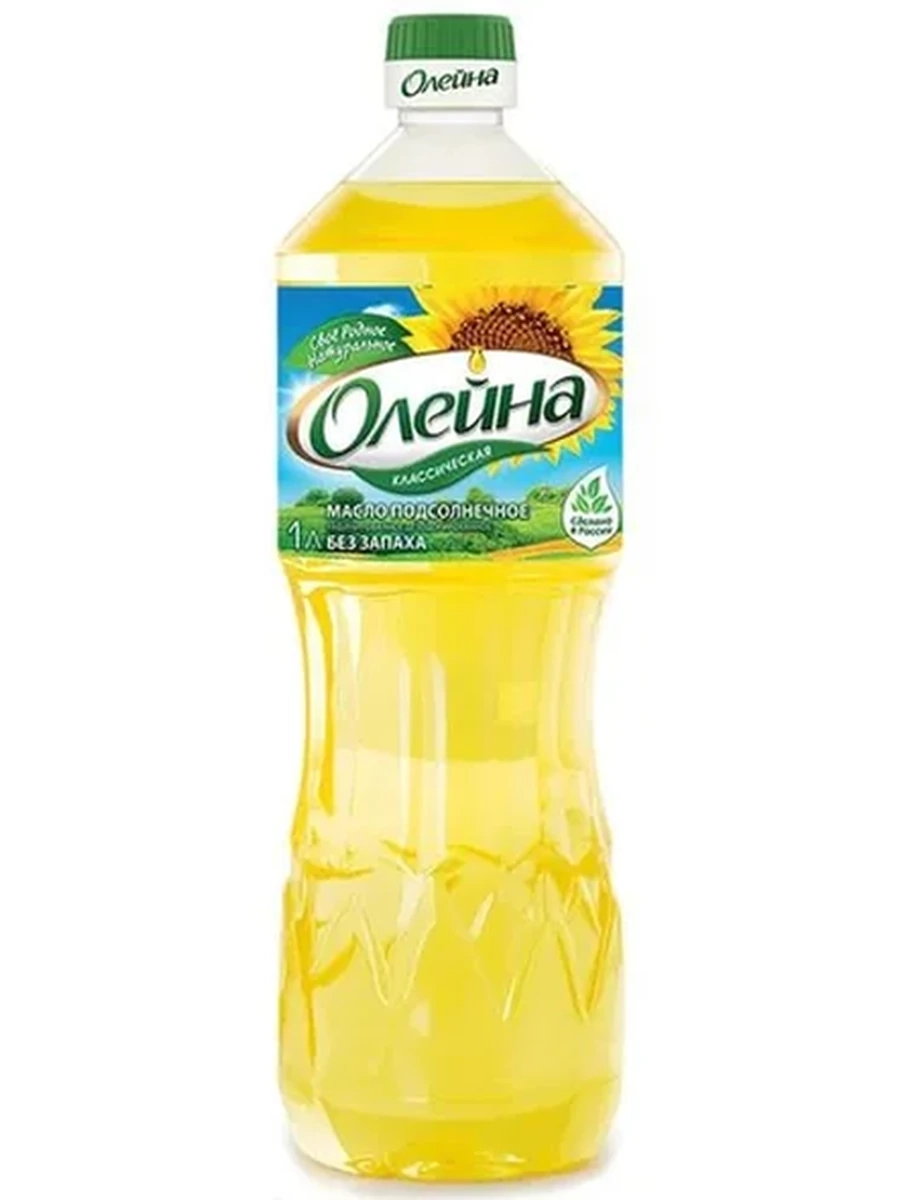 МАСЛО ПОДСОЛНЕЧНОЕ ОЛЕЙНА П/Б 1Л