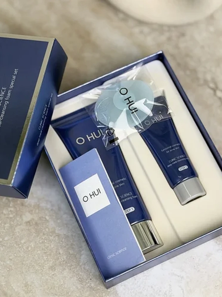 O HUI Clinic Science Cleansing Foam Set — набор для умывания 120 мл + 40 мл