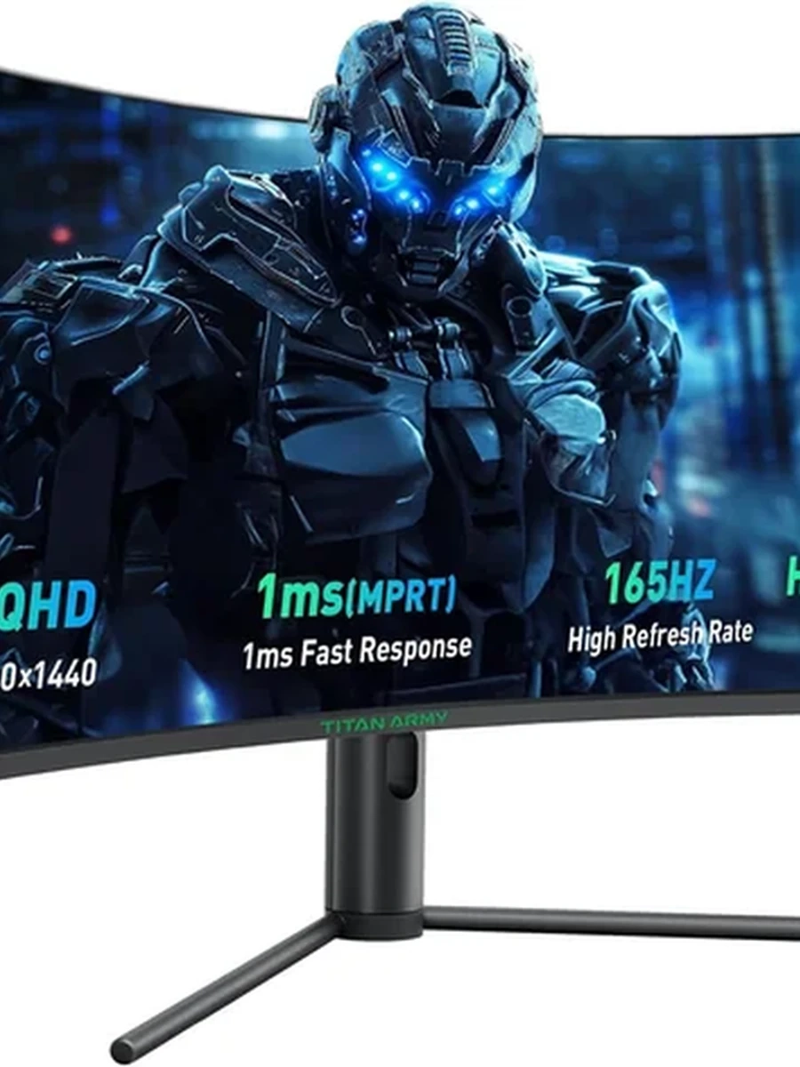 Монитор Titan Army C34A1R 34" Curved UWQHD 165Hz 1ms HDMI DP Регулировка по высоте