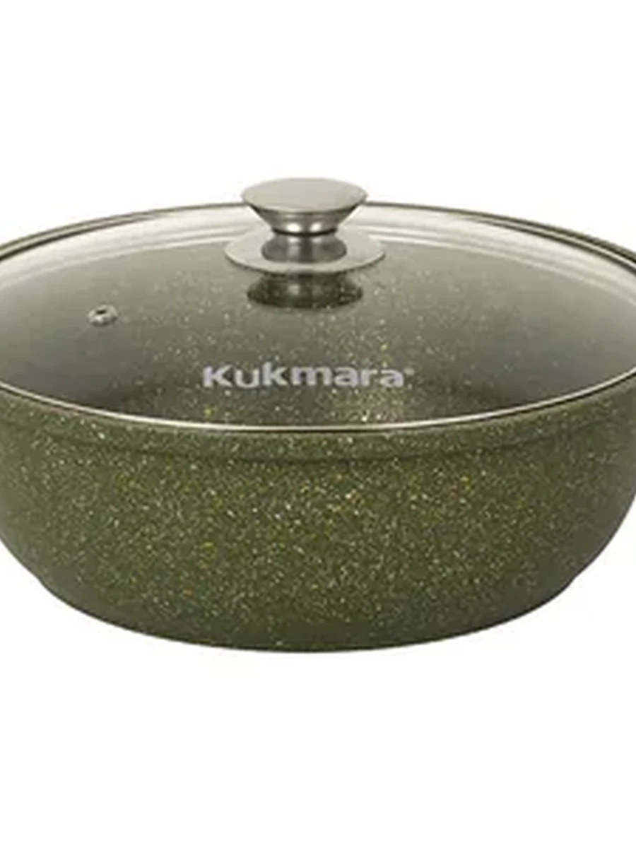 Жаровня Kukmara 3 л со стеклянной крышкой, АП линия Trendy style (Malachite)
