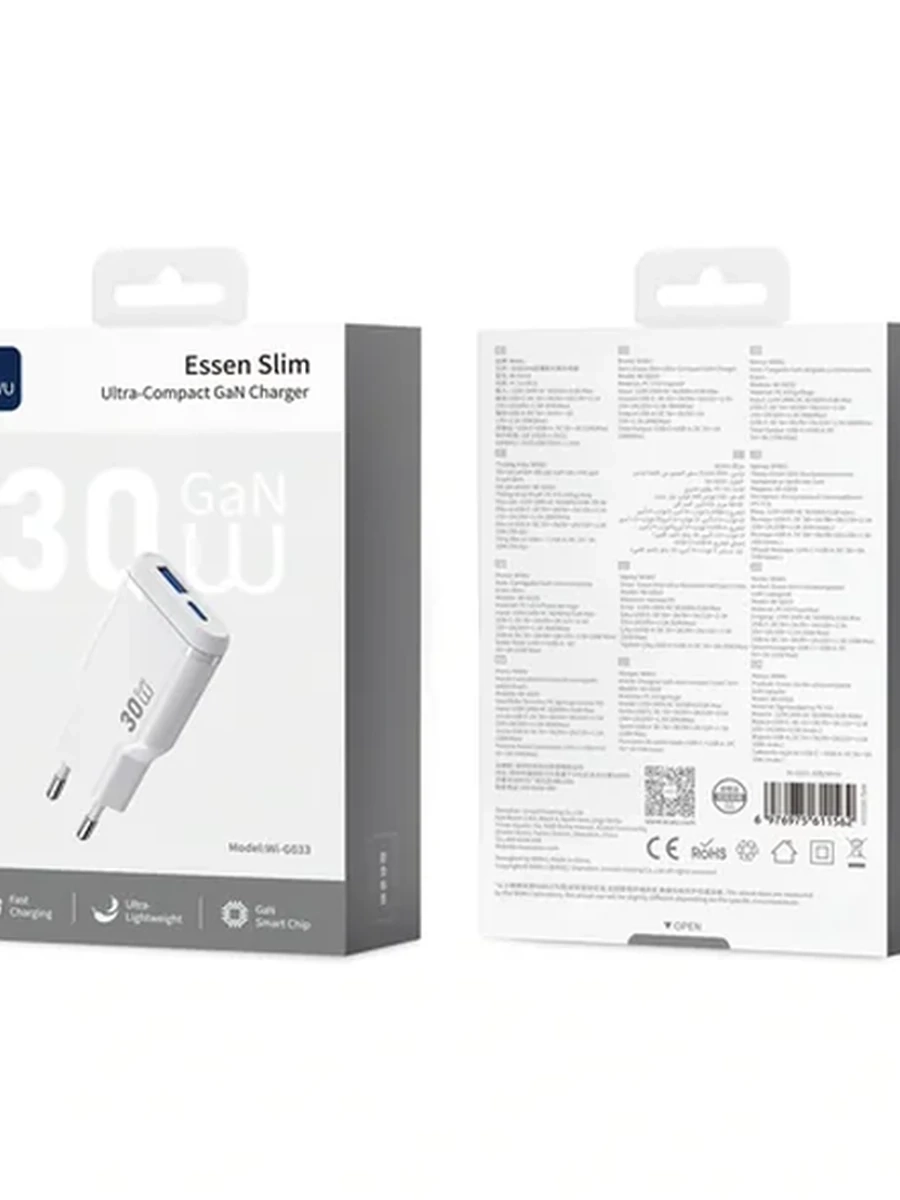 30W Essen Slim Ultra-Compact GaN Charger
Wi-G033