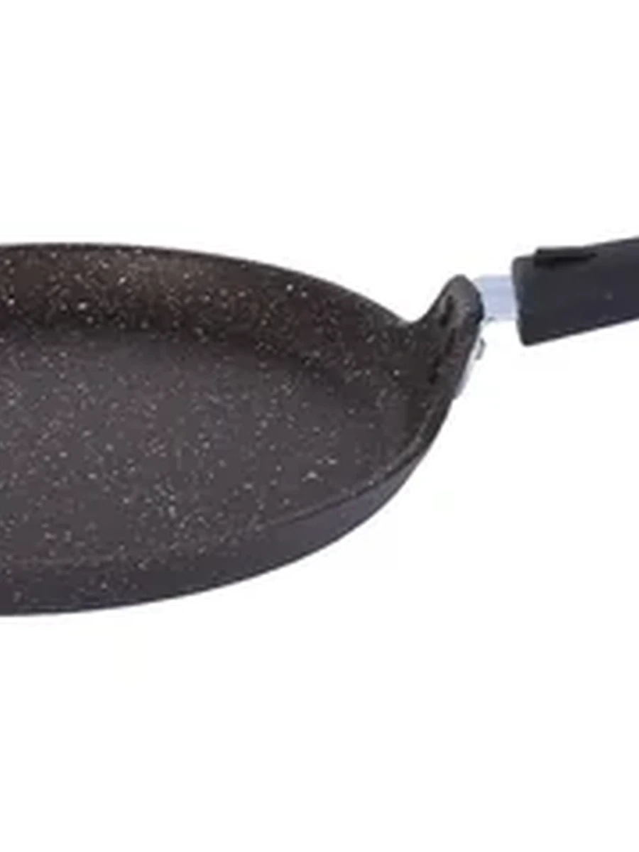 Сковорода блинная Kukmara 24 см с антипригарным покрытием (кофейный мрамор) со съёмной ручкой