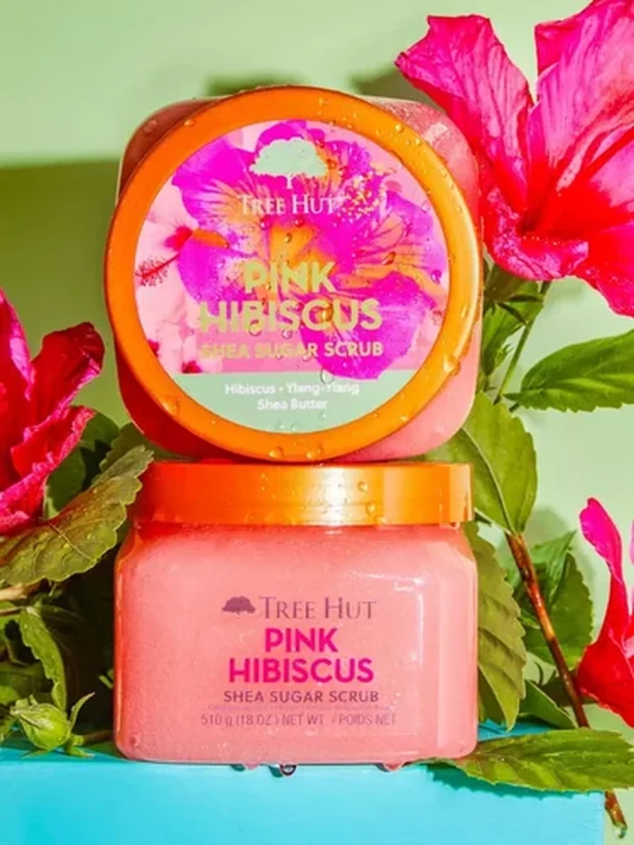 THREE HUT Pink Hibiscus Sugar Scrub 510g