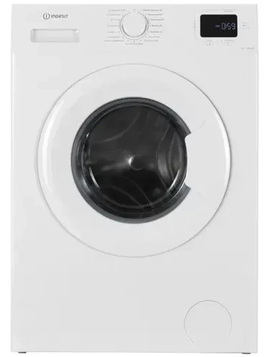Стиральная машина Indesit ILS3 61091  [фронтальная, стирка 6 кг, 1000 об/мин, пар, 59.5 см x 86 см x 44.3 см- 44.3 см] белый, дисплей