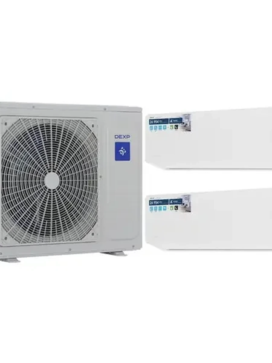 Кондиционер настенный (мульти сплит-система) DEXP MS - CHD12/27KINV Инвертер, WIFI Белый