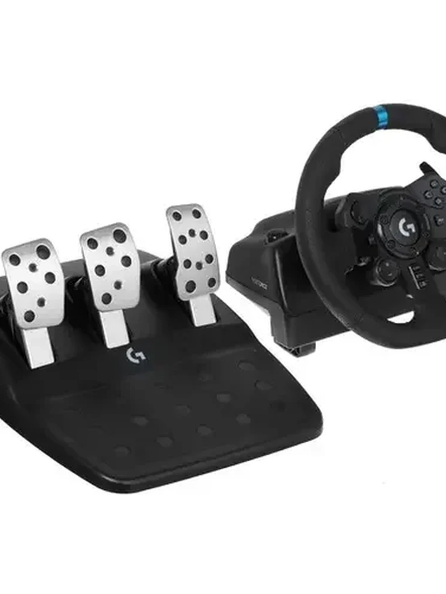 Руль проводной Logitech G923 [для PC/PS4/PS5, USB, 900 град, обратная связь, цвет черный]