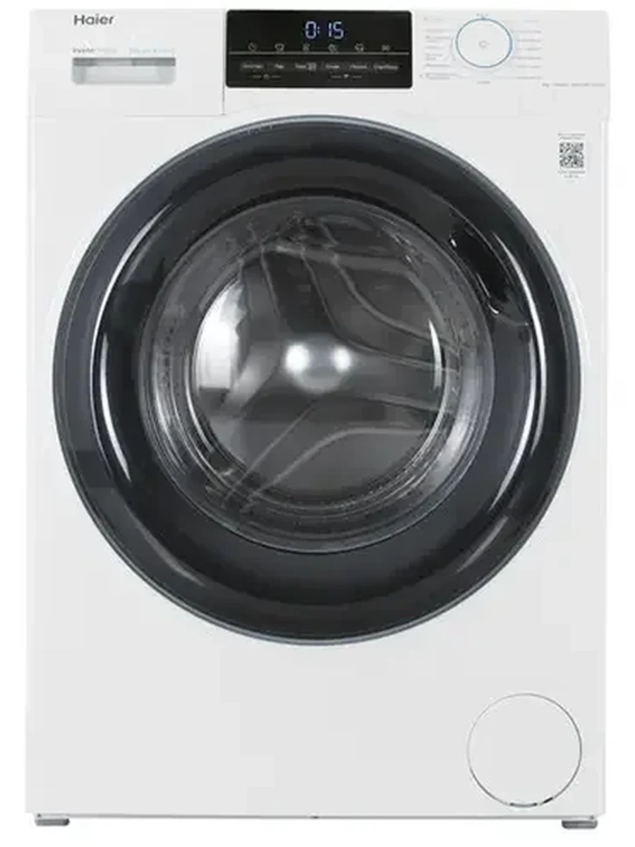 Стиральная машина Haier HW60-BP12929AE  [фронтальная, стирка 6 кг, 1200 об/мин, 59.5 см x 85 см x 39.4 см- 46 см] белый, черный, дисплей