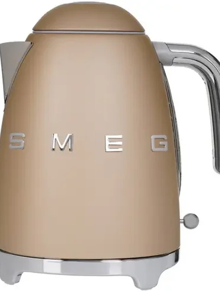 Электрочайник Smeg KLF03CHMEU [нержавеющая сталь, 1.7 л, 2400 Вт, фильтр, скрытый нагревательный элемент, шампань]