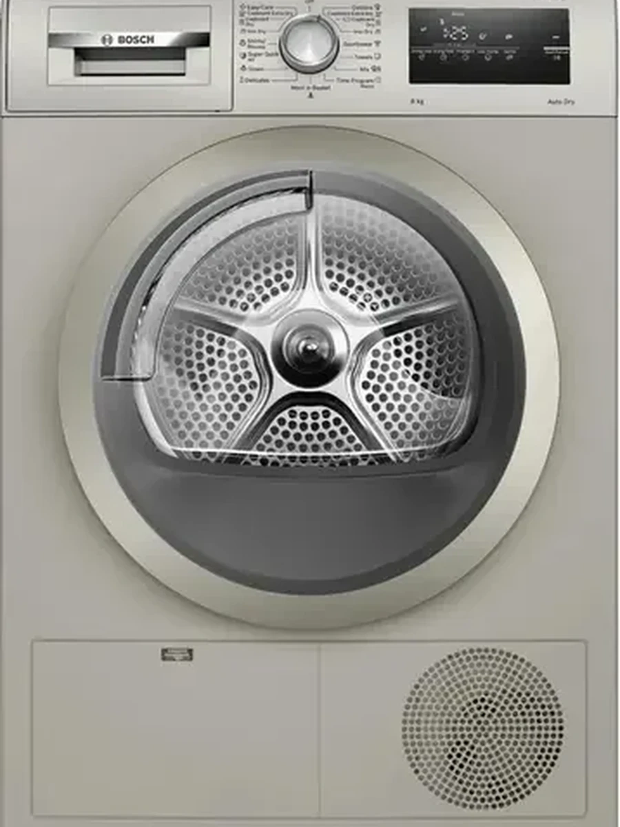 Сушильная машина Bosch WTN86212ME [8 кг, сушка - конденсационная, программ - 13, 59.8 см x 84.2 см x 61.3 см - 67 см] серый
