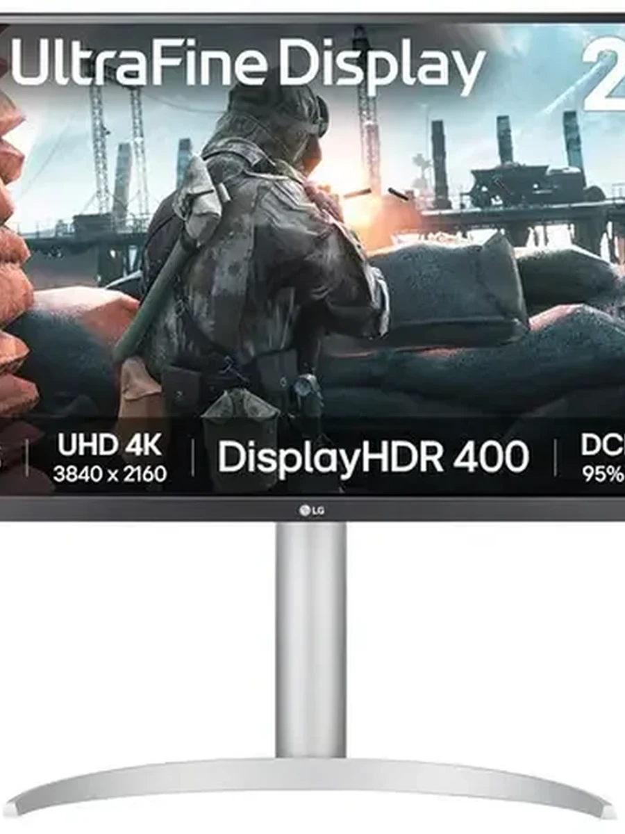 Монитор LG 27" 27UP650K-W [60Hz, 3840x2160, IPS, 5ms, 400 cd/m², HAS, Pivot, 2xHDMI, DP, HDR10]