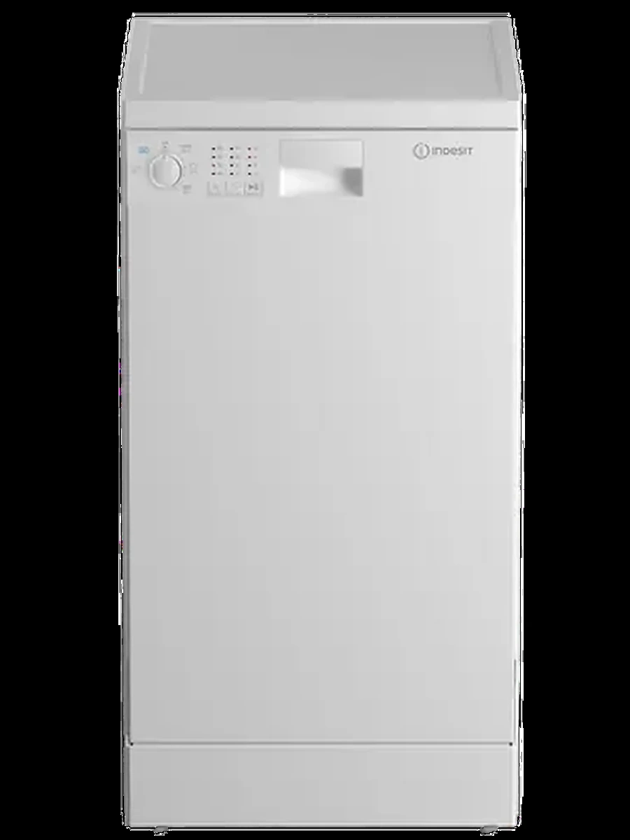 Посудомоечная машина Indesit DFS 2A59 [44.8 см х 85 см х 60 см, 3 корз., 9 компл., 1/2 загр., 5 прог,] белый, дисплей