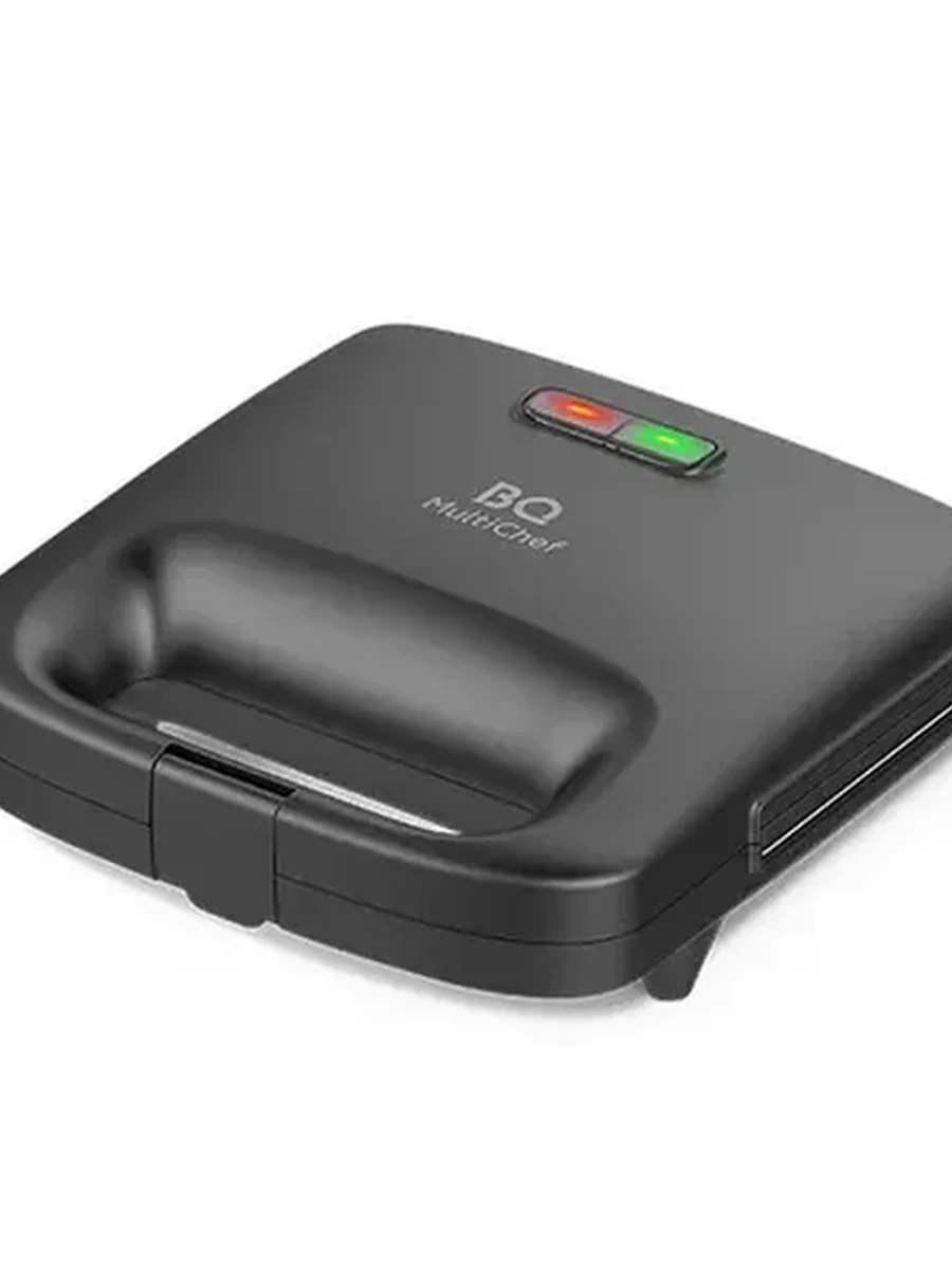 Универсальный пекарь BQ ST2000 [800 Вт, венские вафли, гриль, сэндвичи, антипригарное покрытие, сменные панели, корпус - бакелит, черный]