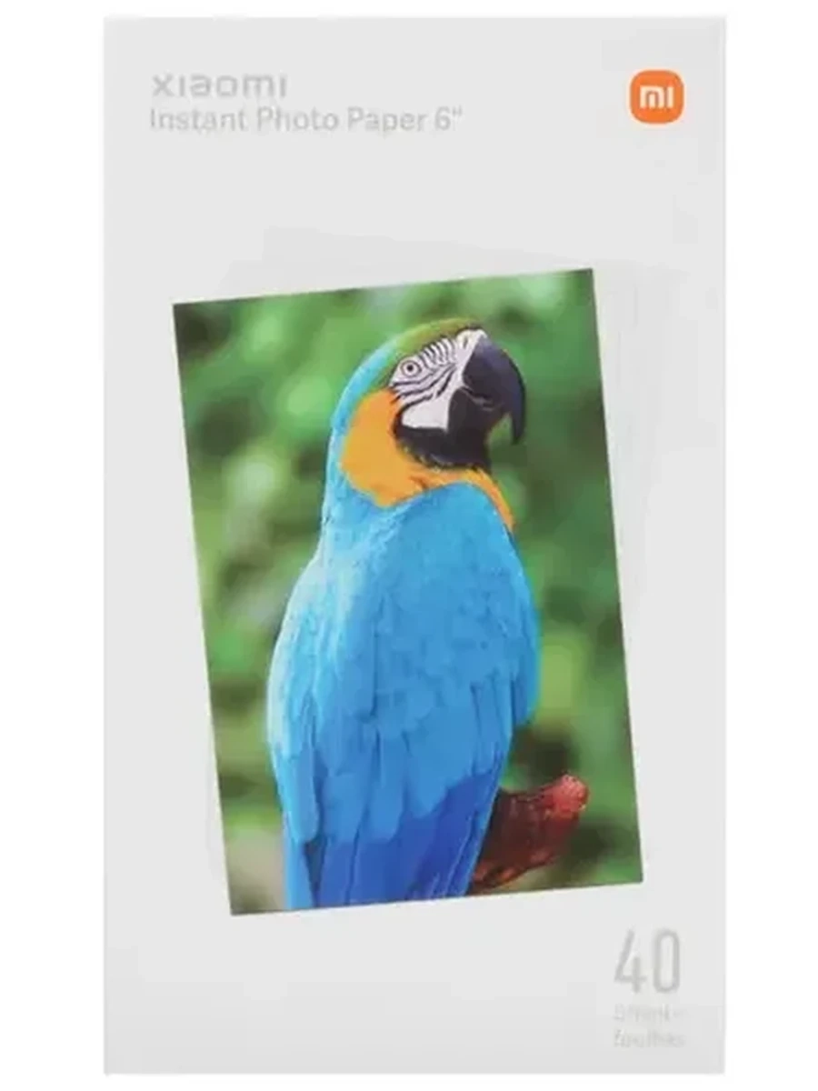 Бумага для фотопринтера Xiaomi Instant Photo Paper 6" [ Для Xiaomi Instant Photo Printer 1S, 40 л., 100х148 мм, покрытие - глянцевое]