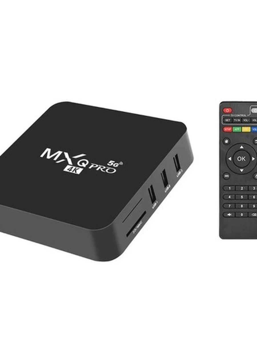 Смарт ТВ приставка цифрового телевидения Smart TV Box MXQ Pro 4K 5G / Андроид / ТВ бокс, медиаплеер, для дома и дачи с HDMI и Wi-Fi на Android