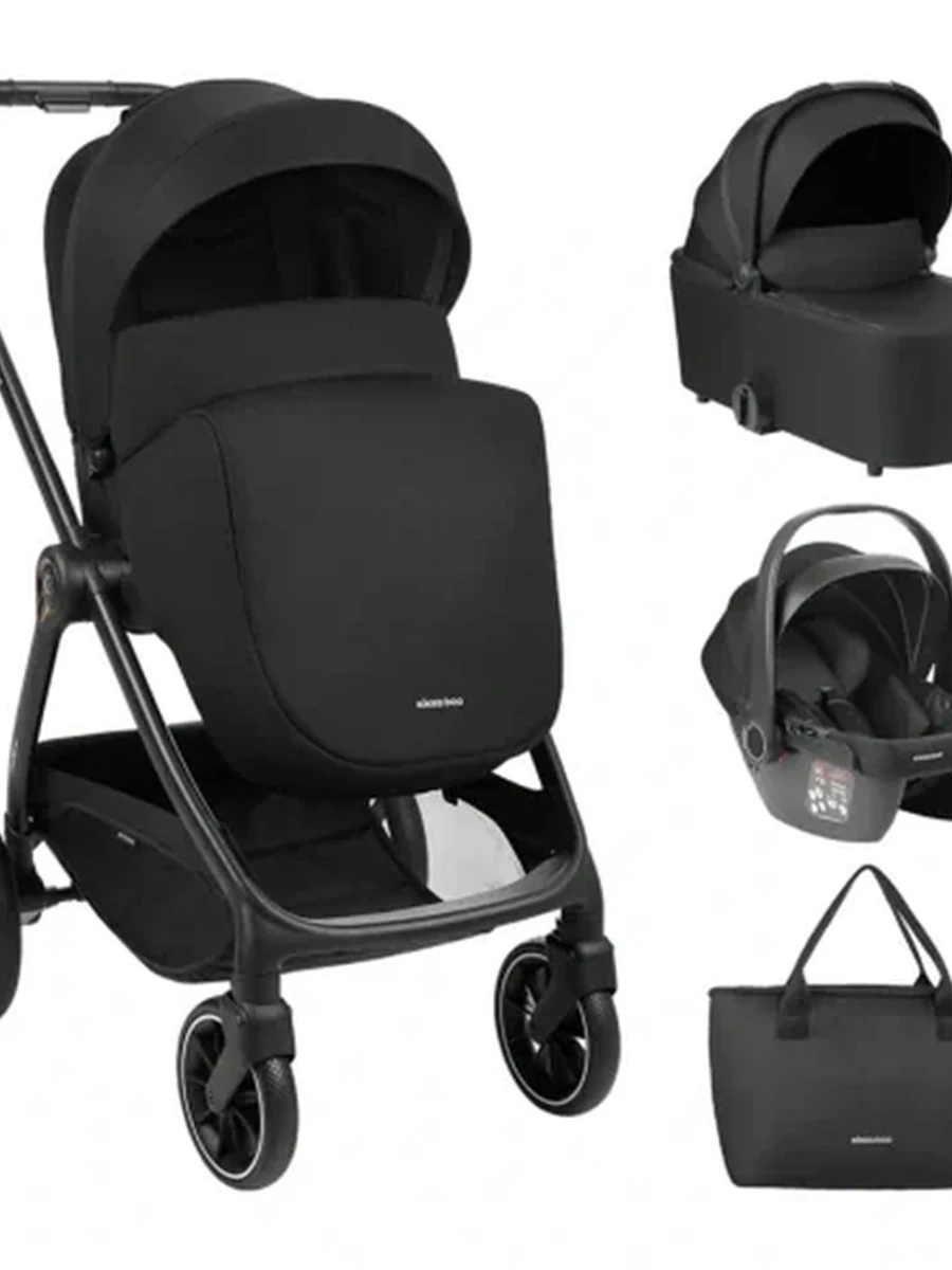 Коляска 3 в1 Modena Black с автолюлькой